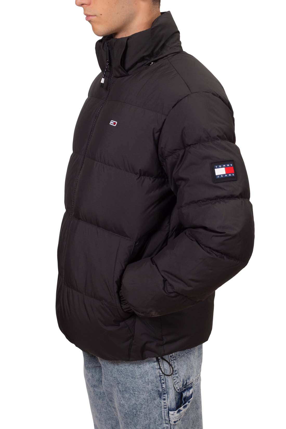 TOMMY JEANS - Men's water-repellent jacket with removable hood - Size XL-4