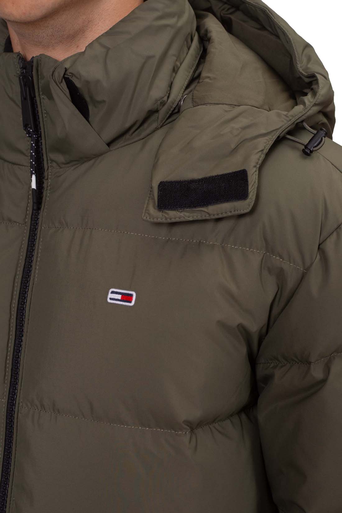 TOMMY JEANS - Men's water-repellent jacket with removable hood - Size XL-14