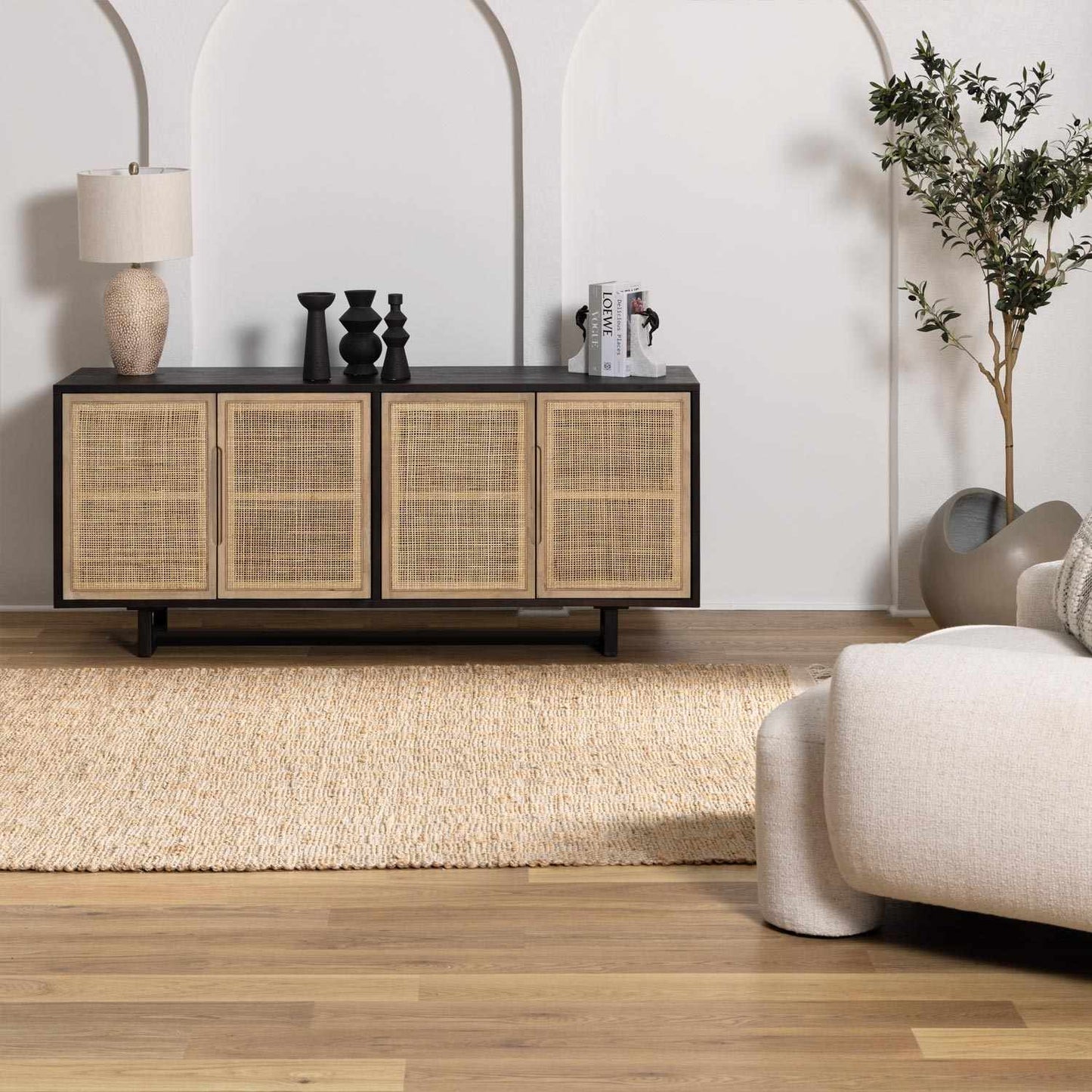 Lonut Checkered Jute Area Rug - Promo-2