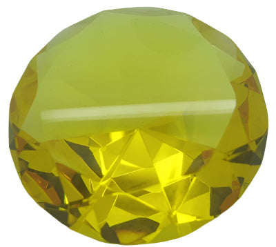 Diamond Paperweight Crystal 100mm - Select Color