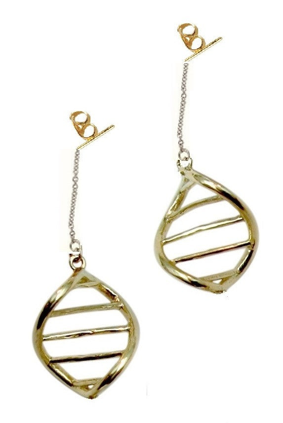 DNA Strand Chain Necklace-14K-1