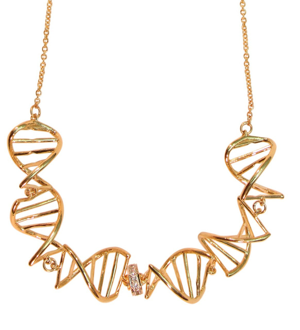DNA Strand Chain Necklace-14K-3