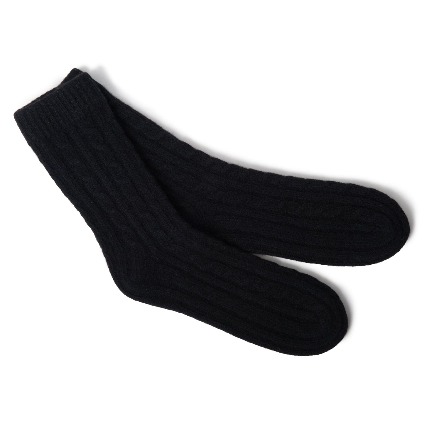 LADIES CASHMERE CABLE BOOTIES-1