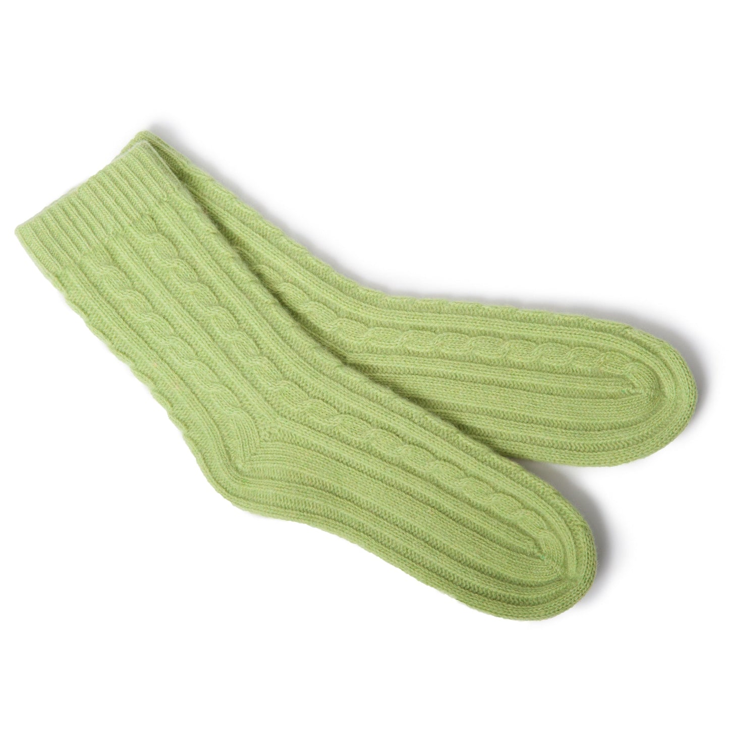 LADIES CASHMERE CABLE BOOTIES-0