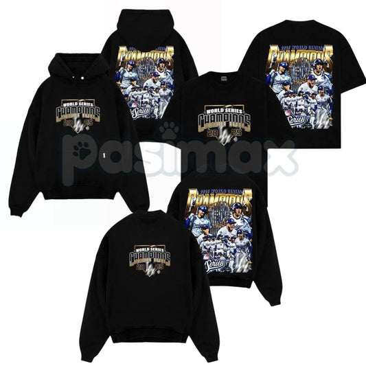 DODGERS WORLD SERIES CHAMPS 2025 Hoodie – Commemorative Dodgers Nation Fan Pullover, Unisex Championship Apparel