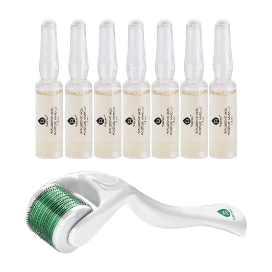 Pursonic Skin Renewal Bundle – Micro Needle Roller & 7-Day Hyaluronic Acid Serum Set-0