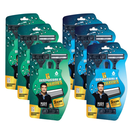 Mario Lopez 6 Disposable Razors Bundle-0