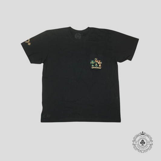 Chrome Hearts Horseshoe Logo Pocket T-Shirt in Black/Camo