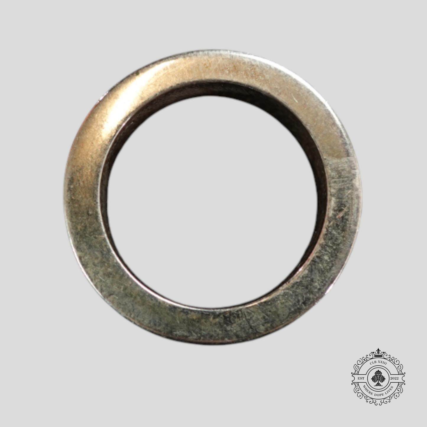 Chrome Hearts Mini Plus Band Ring in Silver