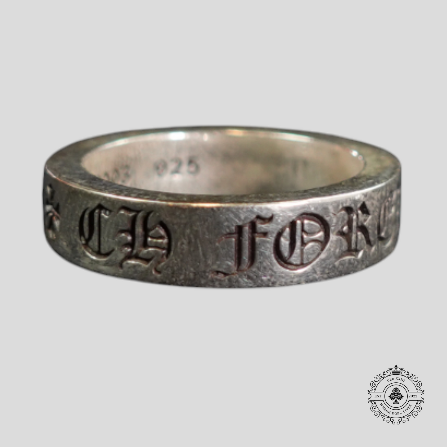 Chrome Hearts CH Forever Ring in Silver