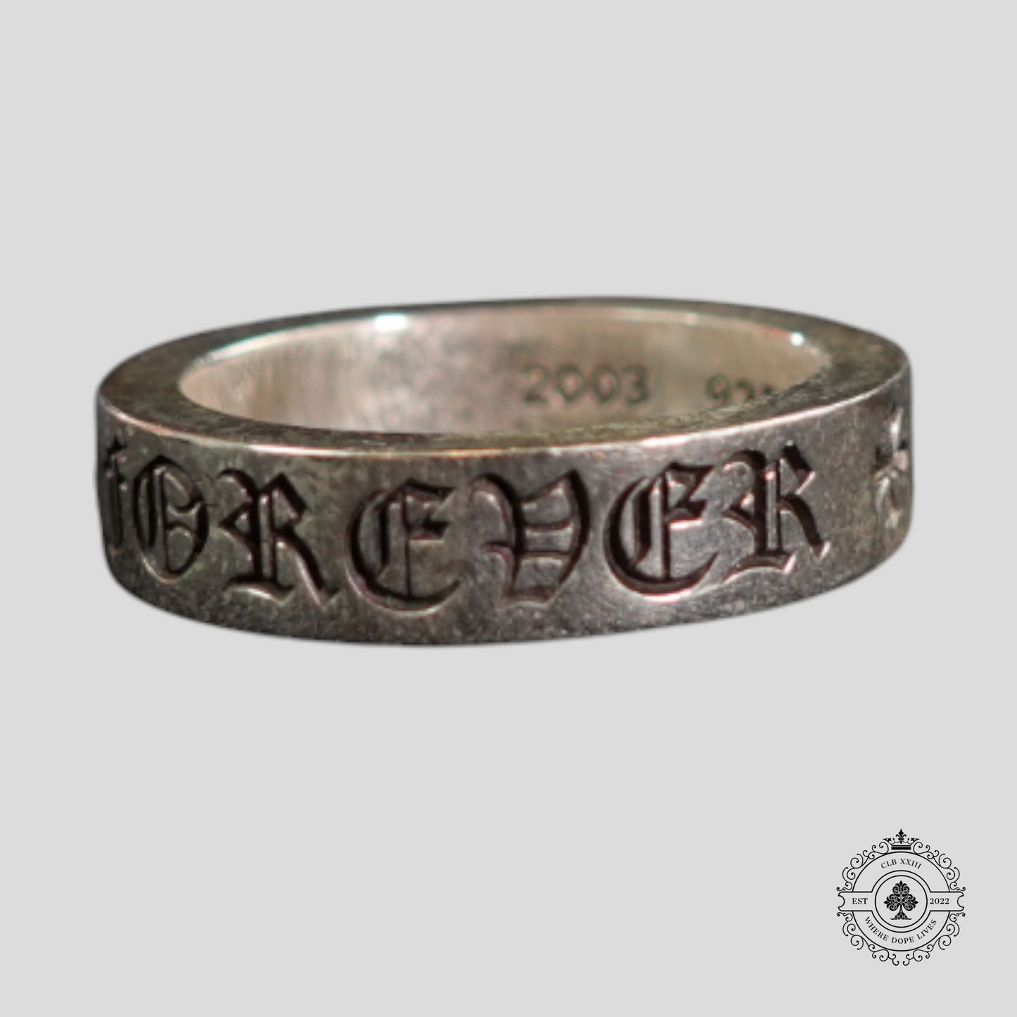 Chrome Hearts CH Forever Ring in Silver