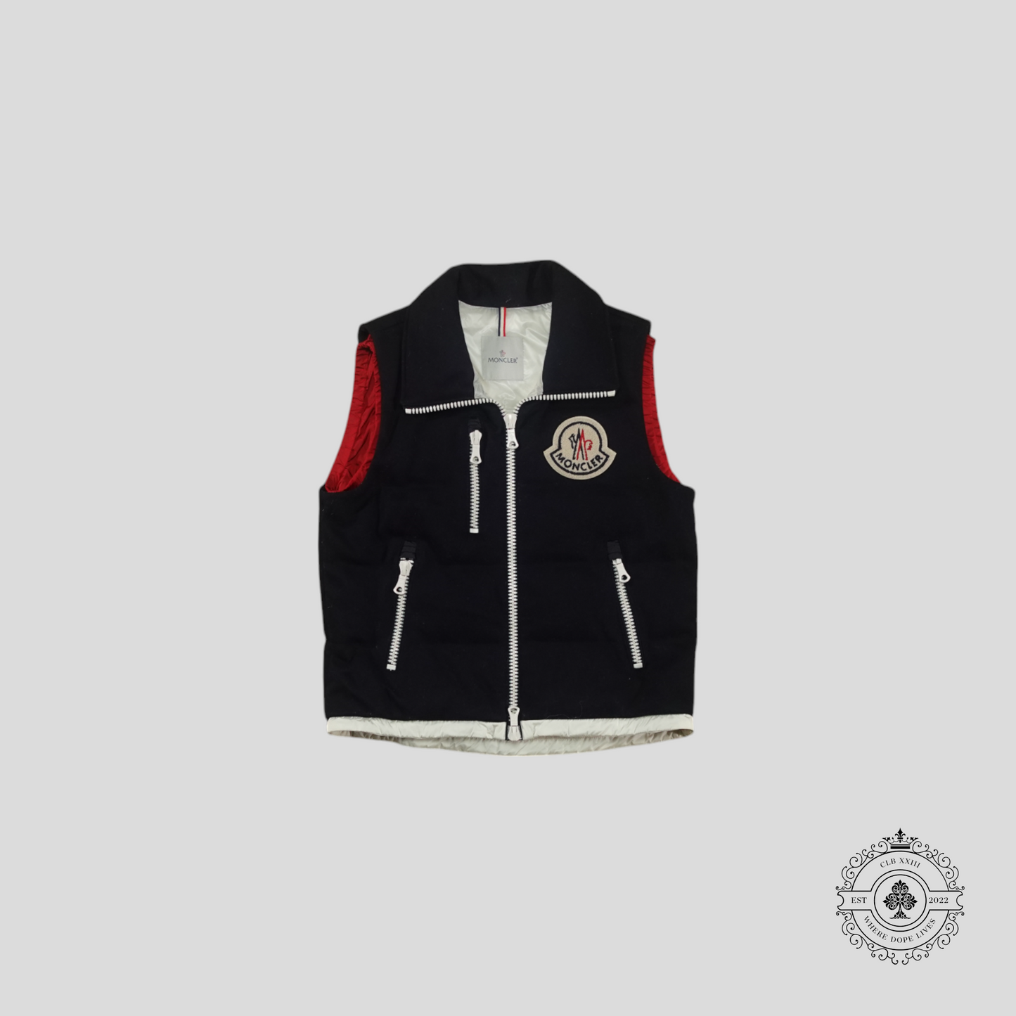 Moncler Bastien Vest in Navy Blue