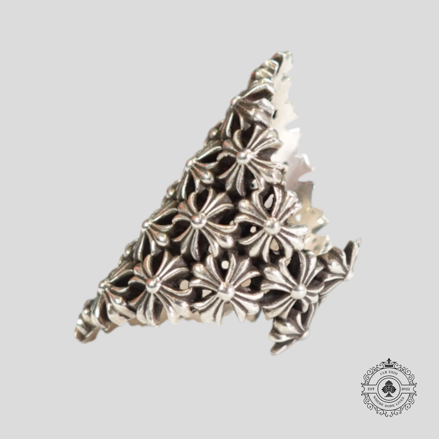 Chrome Hearts Chain Maille Ring in Silver