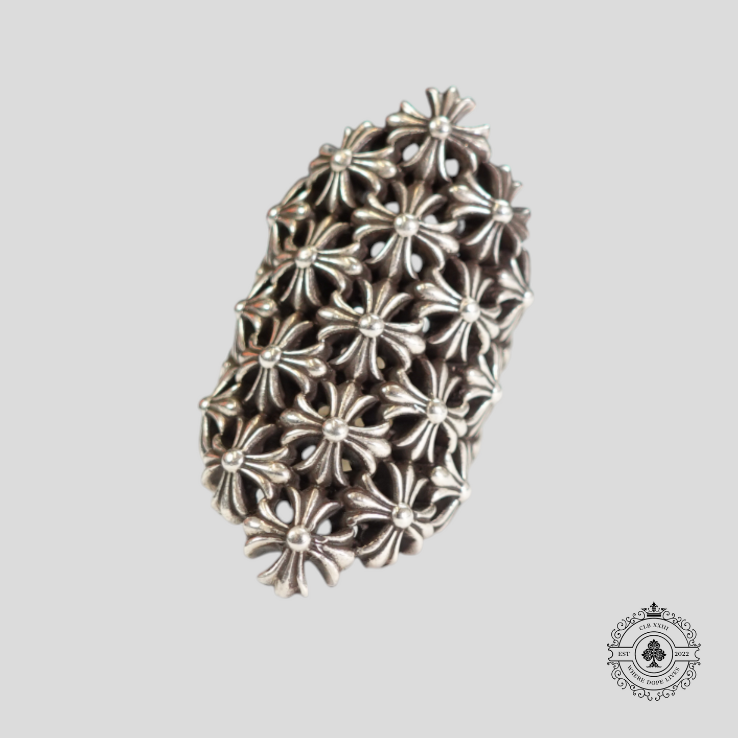 Chrome Hearts Chain Maille Ring in Silver