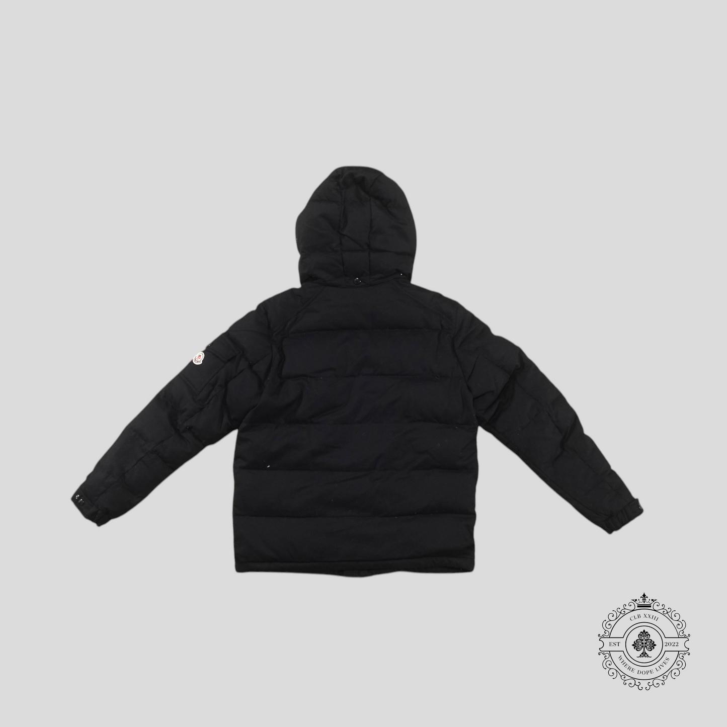 Moncler Montgenerve Wool Down Jacket in Navy Blue