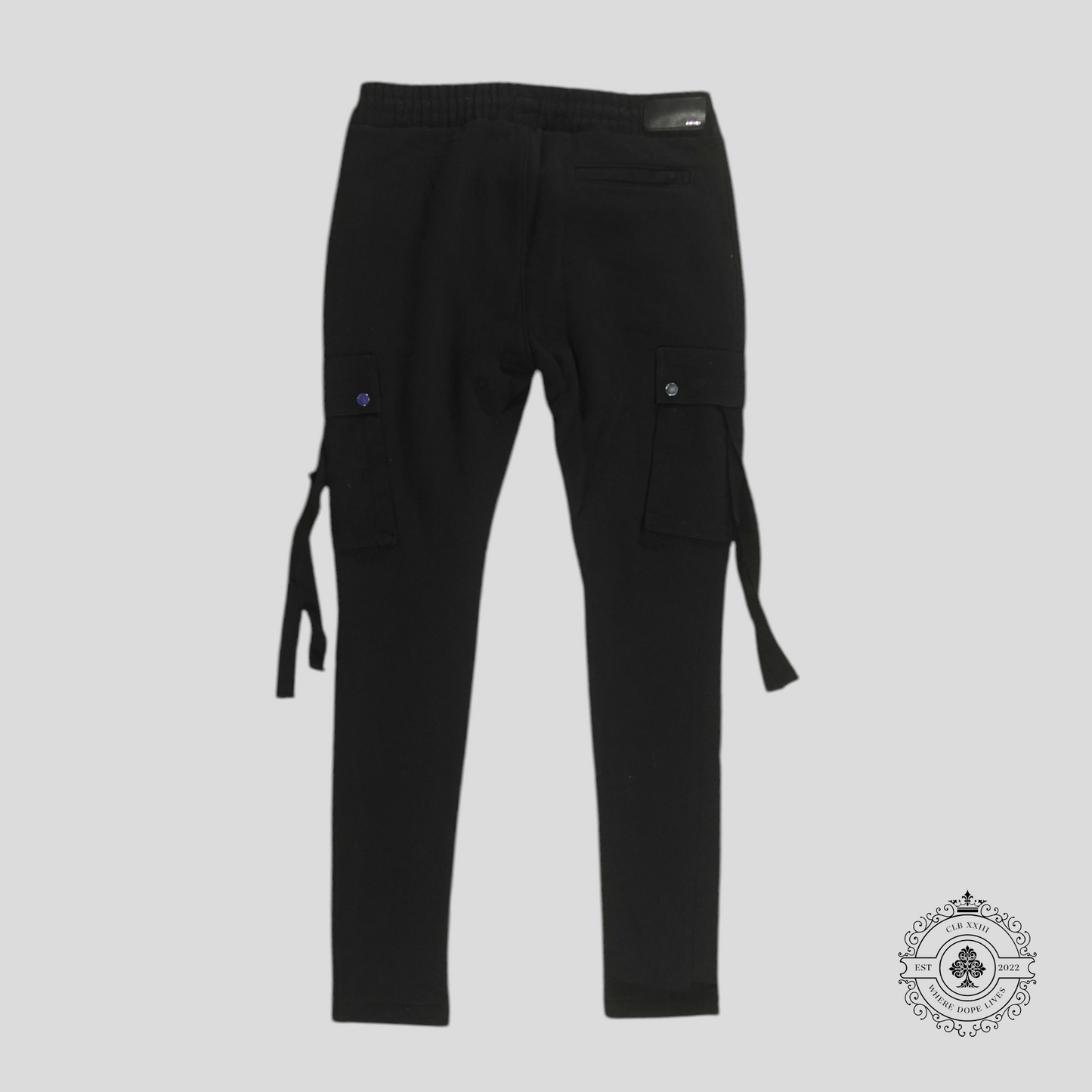 Amiri Tapered Cargo Sweatpants in Black