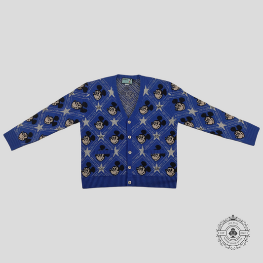 Gucci X Disney Wool Intarsia Cardigan in Blue