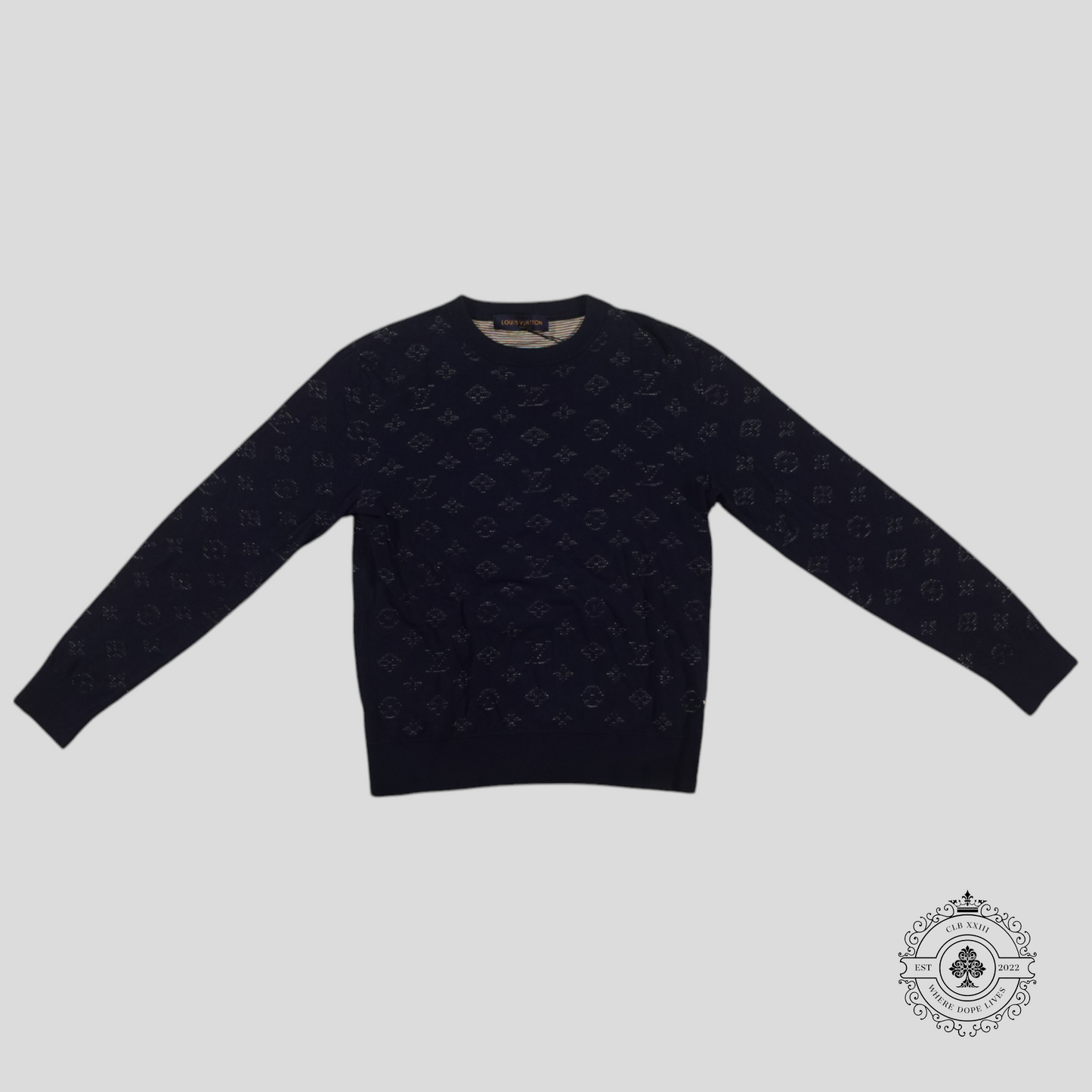 Louis Vuitton Monogram Degrade Knitwear in Navy Blue/Multicolor