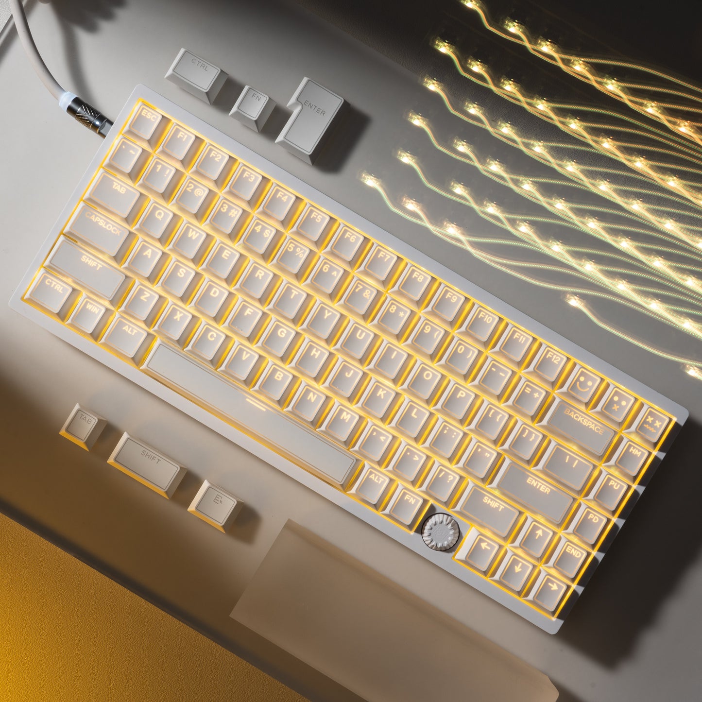 XVX PRISM Shine-Through Double-Shot Cherry Profile PBT Keycap Set 142-key