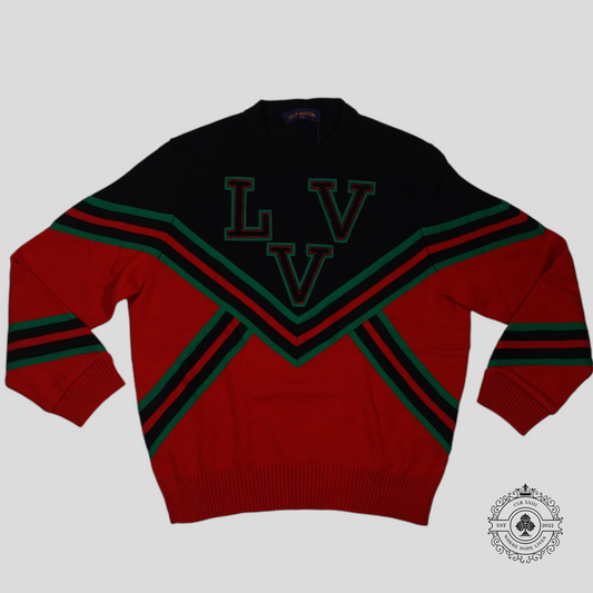 Louis Vuitton LVV Sport Team Crewneck in Black/Red