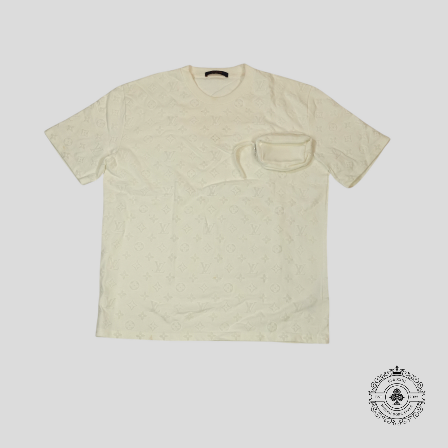 Louis Vuitton Velcro Monogram T-Shirt in White