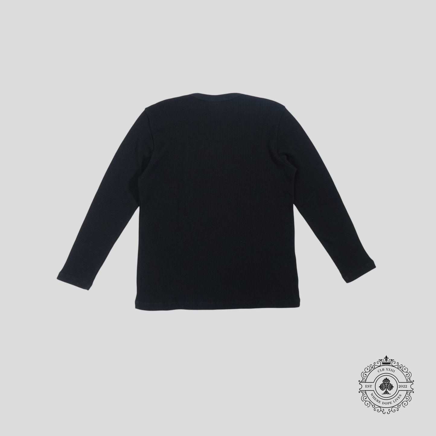 Chrome Hearts Long Sleeve Thermal Tee in Black