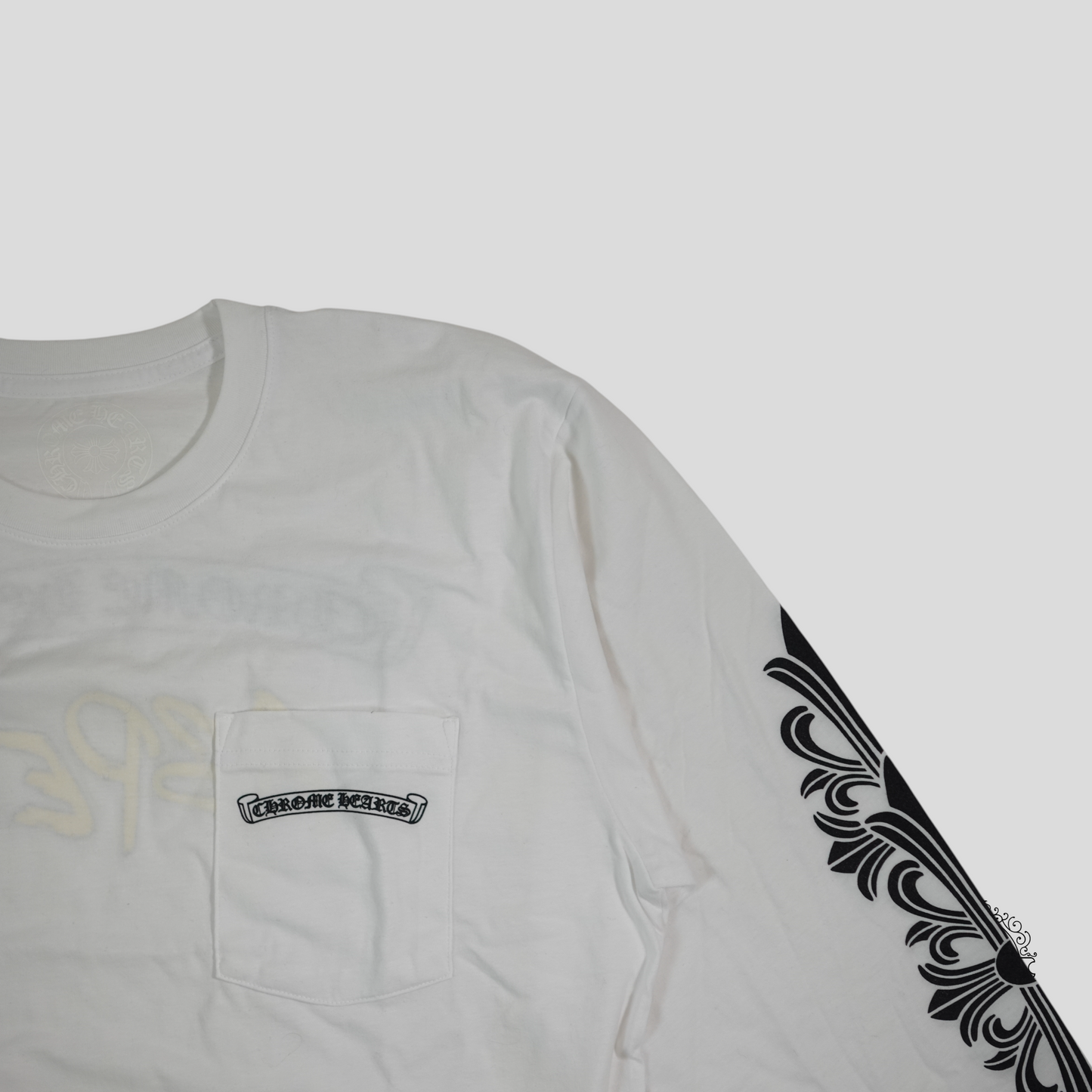 Chrome Hearts Aspen Logo Long Sleeve Tee in White