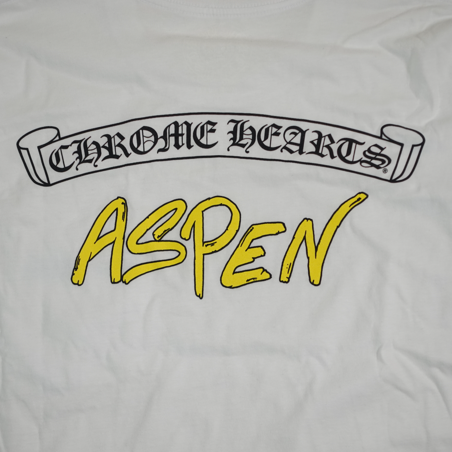 Chrome Hearts Aspen Logo Long Sleeve Tee in White