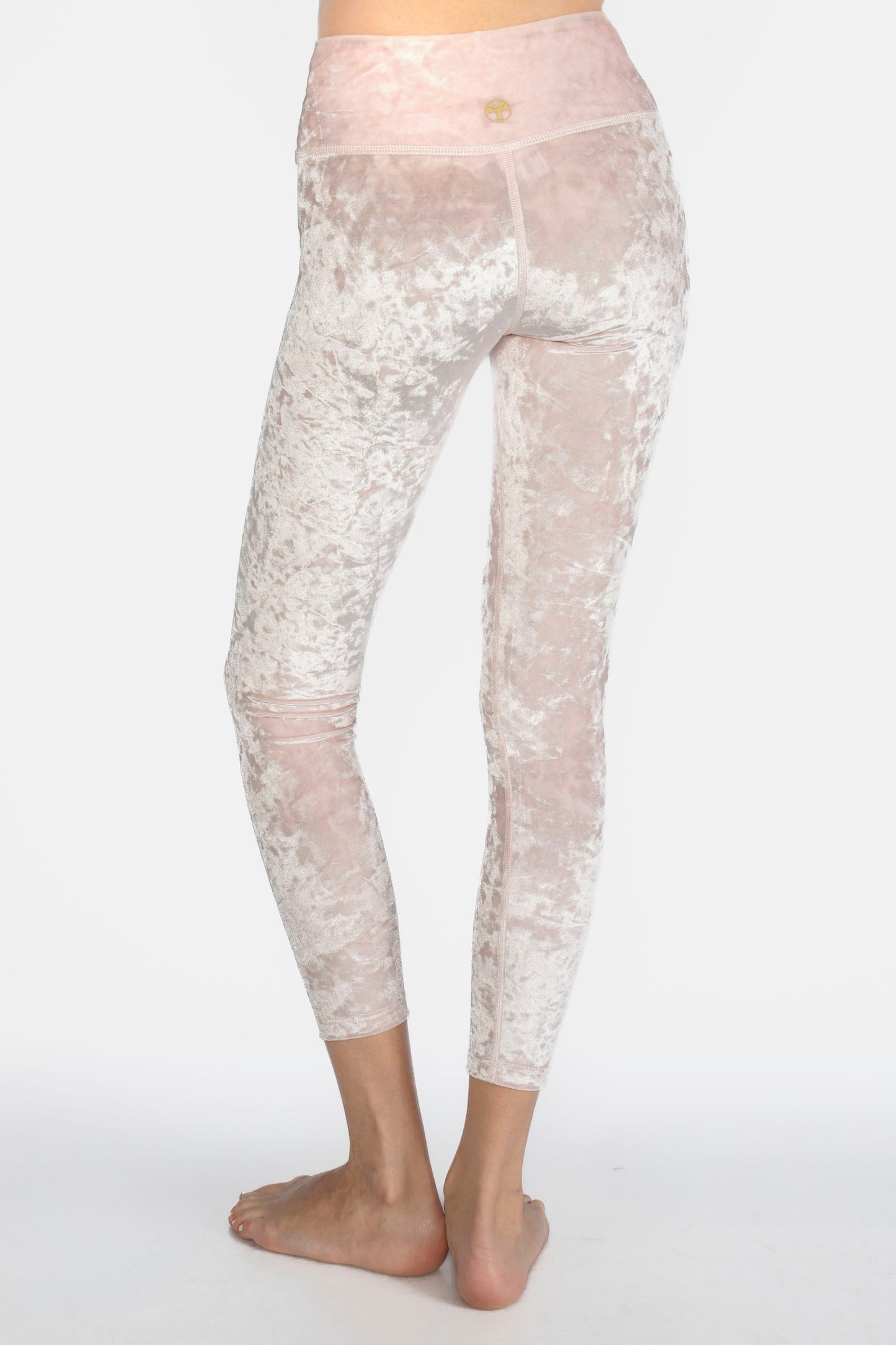 Velvet Cropped Leggings Made in USA