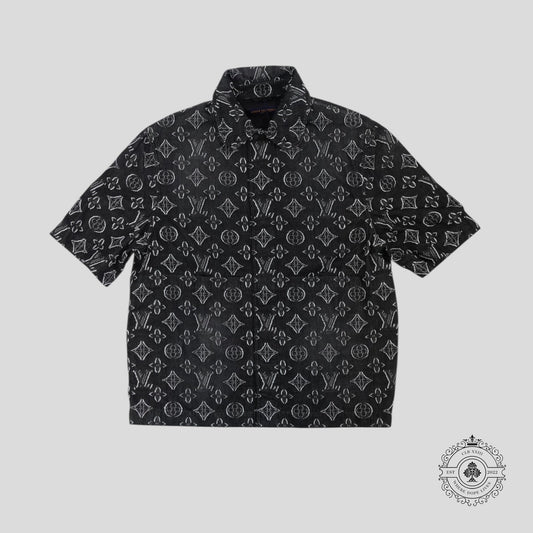 Louis Vuitton Monogram Chambray Shirt in Grey