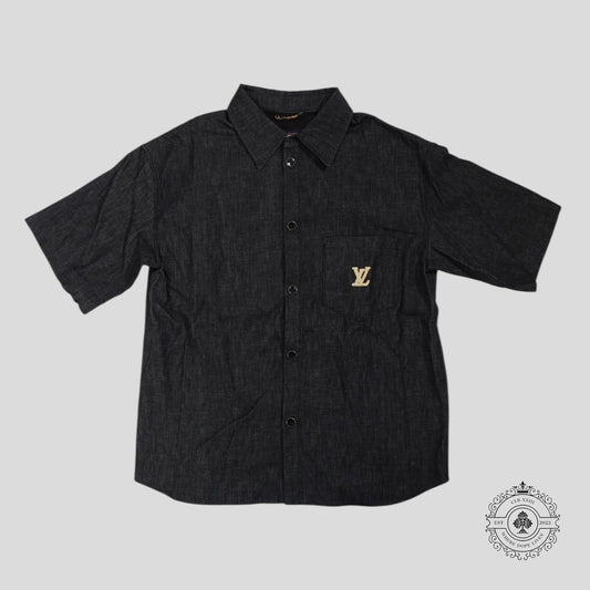 Louis Vuitton Raffia Chambray Shirt in Black