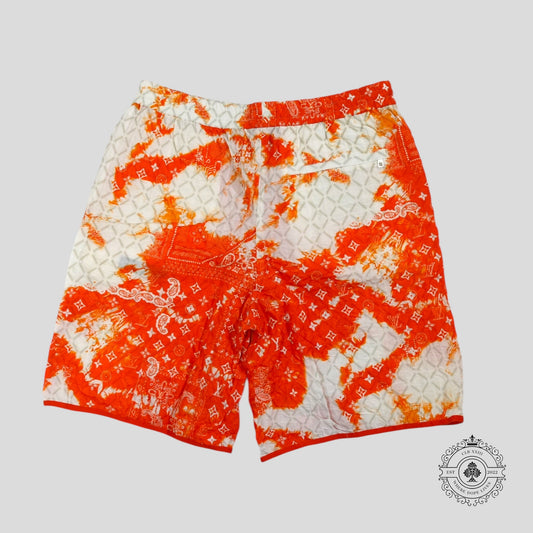Louis Vuitton Bandana Track Shorts in Orange
