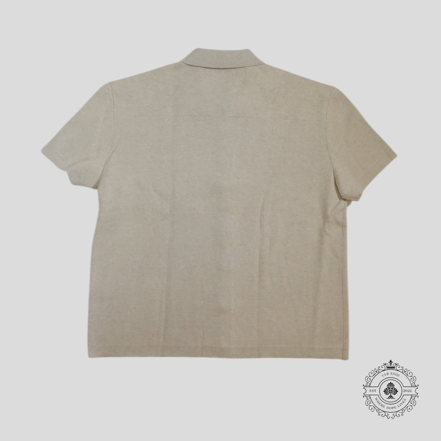 Louis Vuitton Safari Monogram Knit Shirt in Khaki