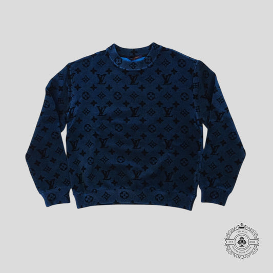 Louis Vuitton Iridescent Monogram Crewneck in Blue