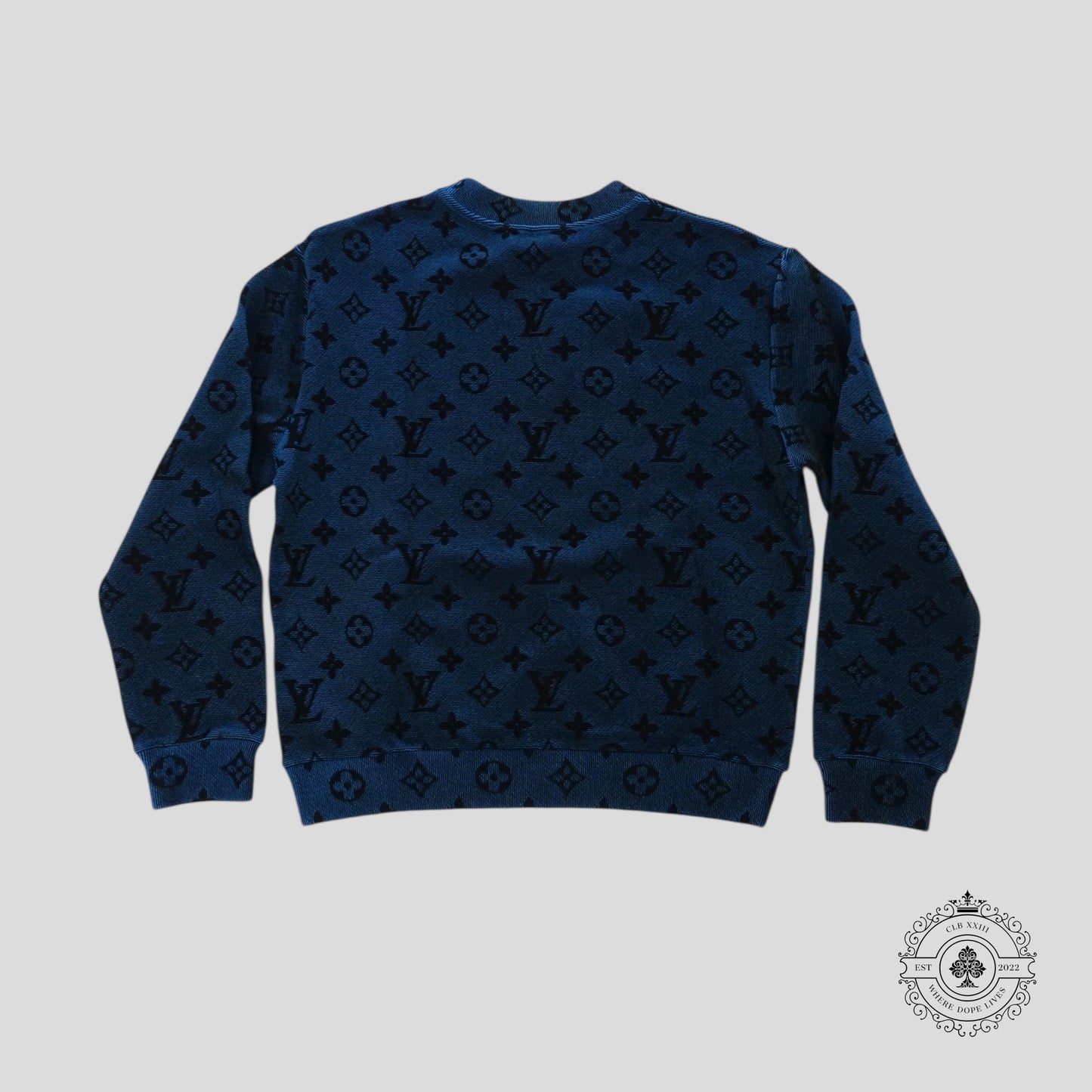 Louis Vuitton Iridescent Monogram Crewneck in Blue