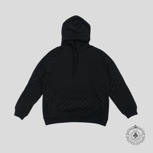 Louis Vuitton Monogram Circle Cut Hoodie in Black