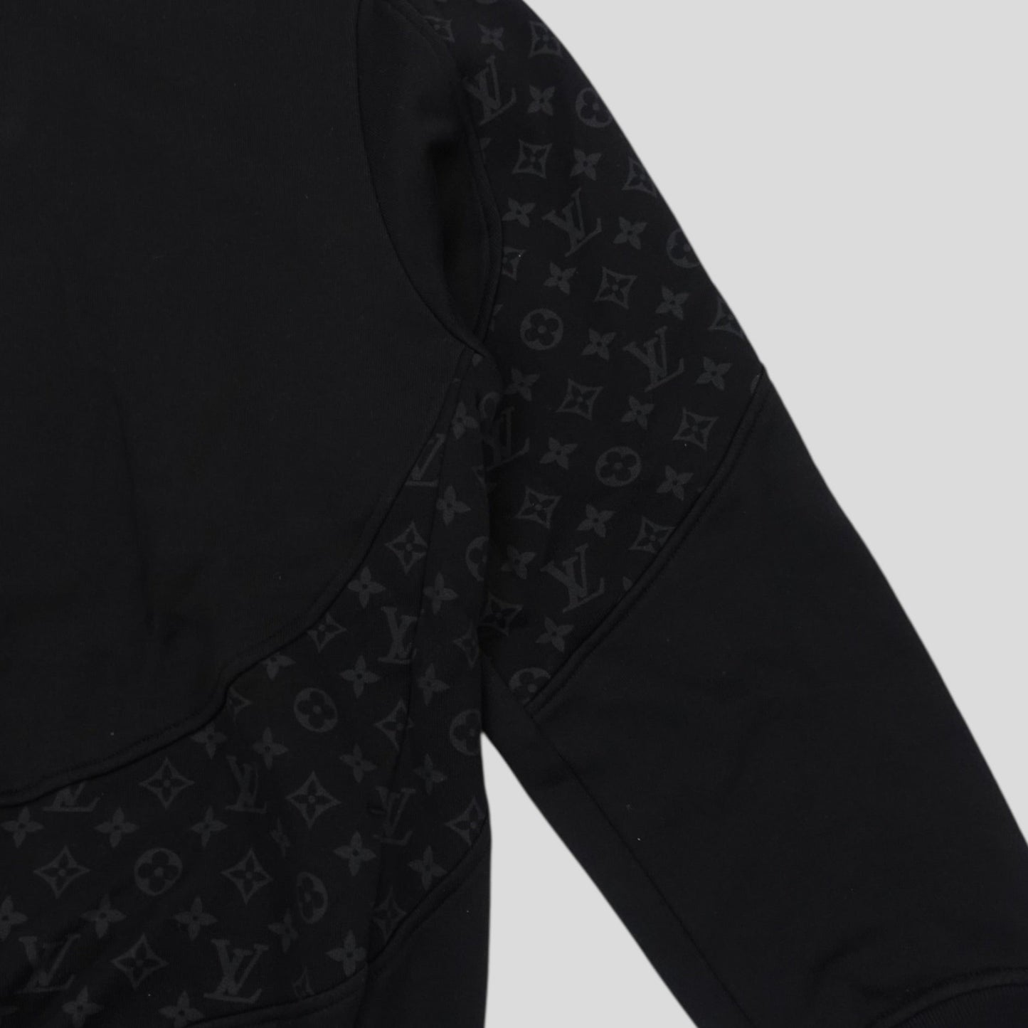 Louis Vuitton Monogram Circle Cut Hoodie in Black