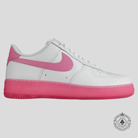 Nike Air Force 1 Low By You in White/Pink