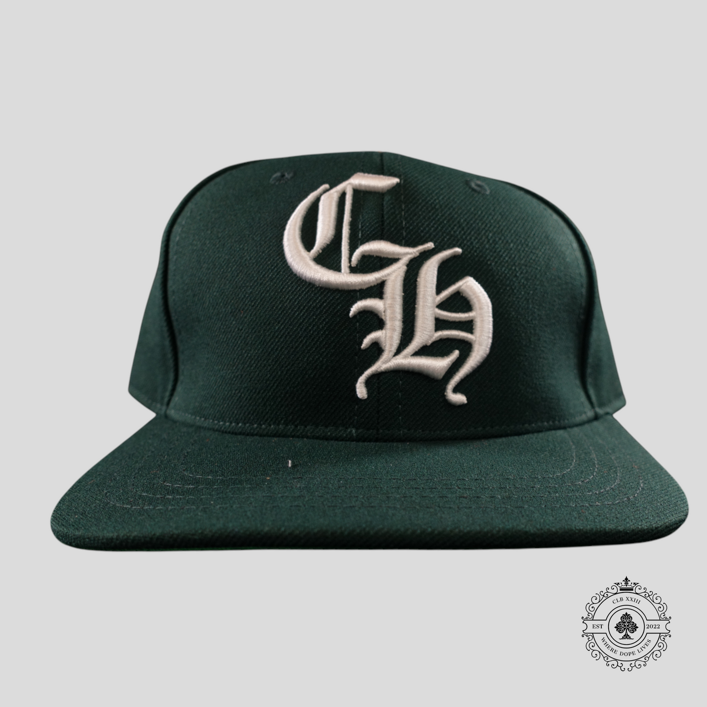 Chrome Hearts CH Embroidered Hat in Forest Green