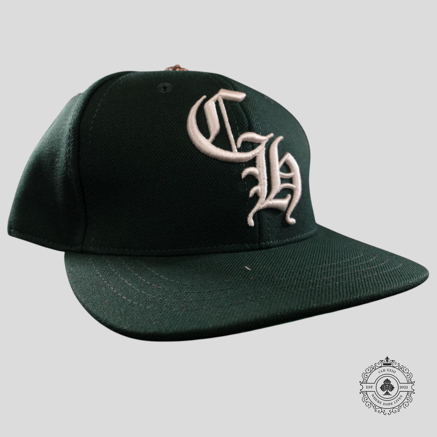 Chrome Hearts CH Embroidered Hat in Forest Green