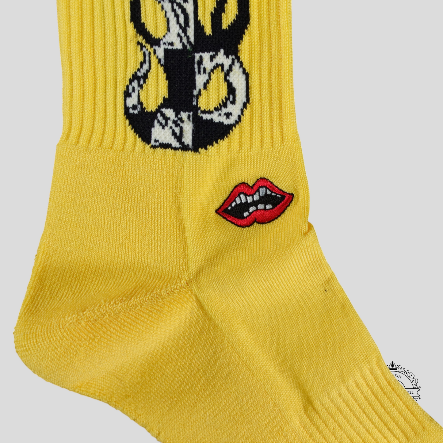 Chrome Hearts 99 Eyes Socks in Yellow