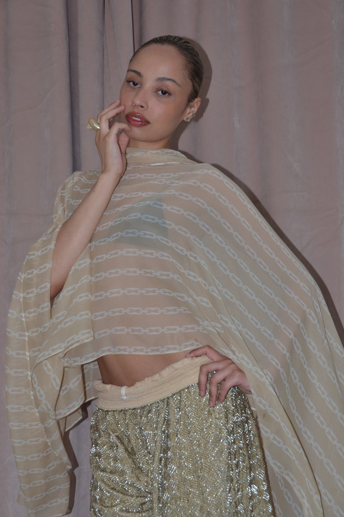 Silk Smoke Caftan