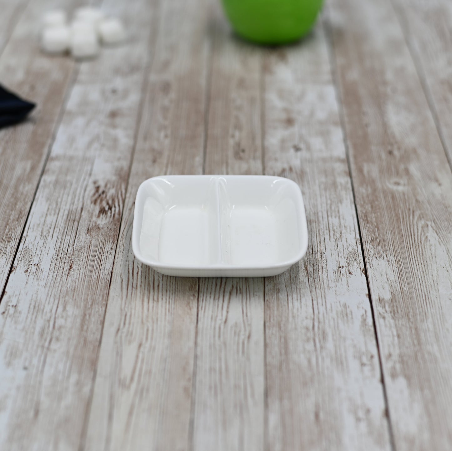Rectangle White Soy Dish 3.25" inch X 3.25" inch |-1