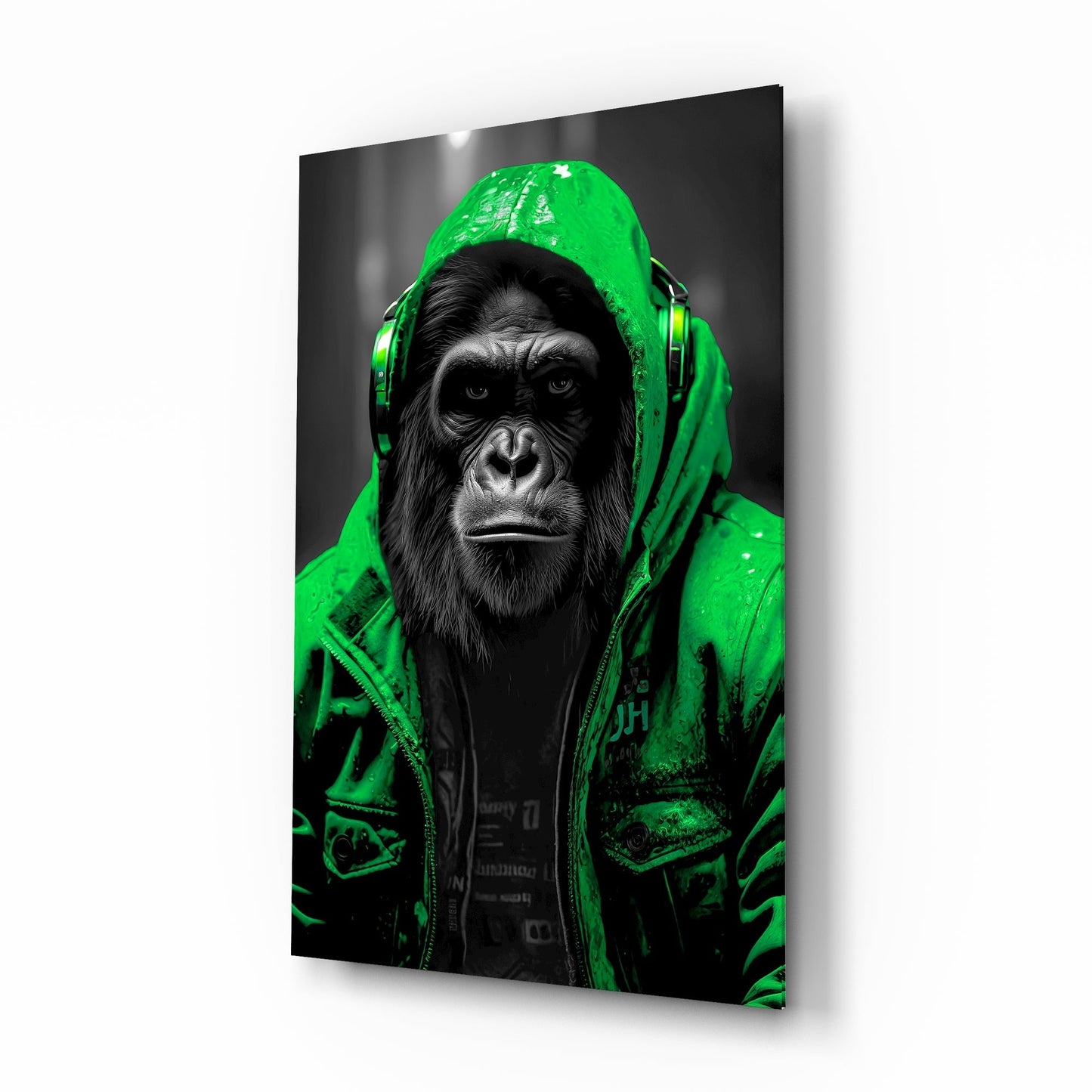 Rebellios Ape  Glass Wall Art || Designer Collection
