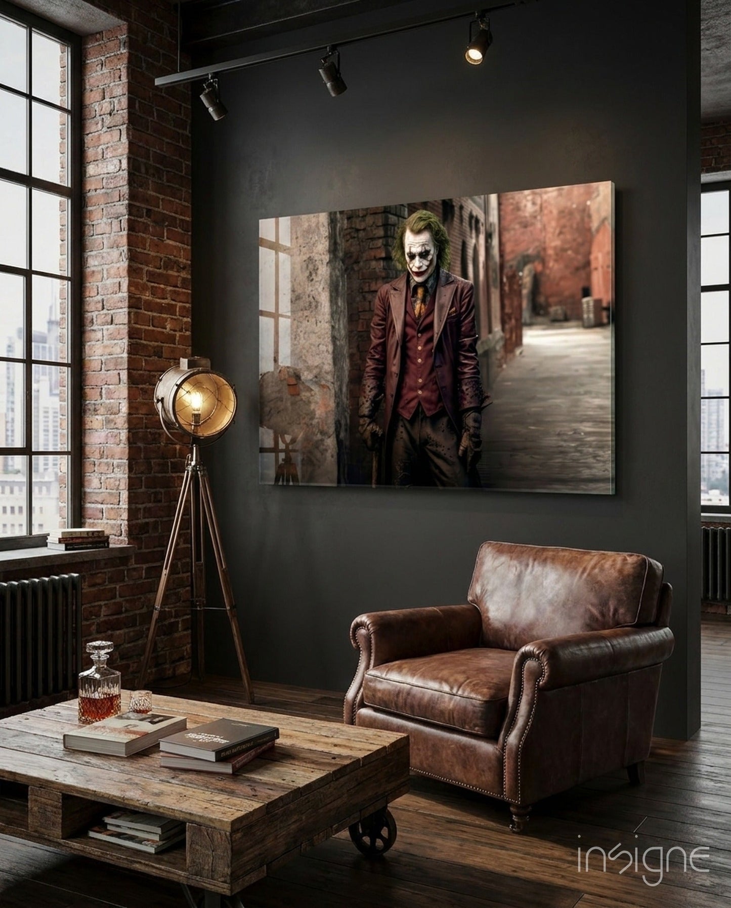 Joker Glass Wall Art|| Designer's Collection
