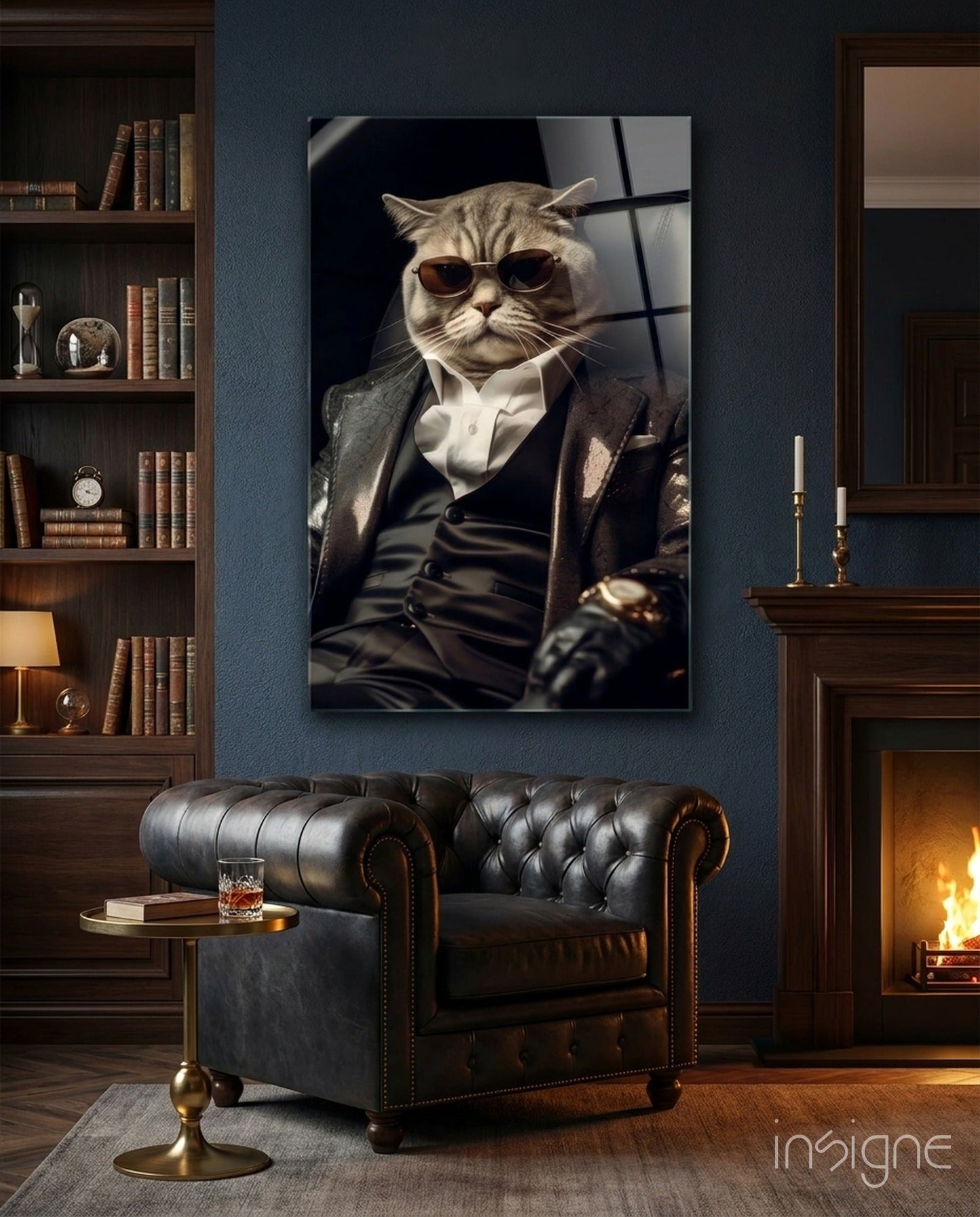 The Boss Glass Wall Art|| Designer's Collection