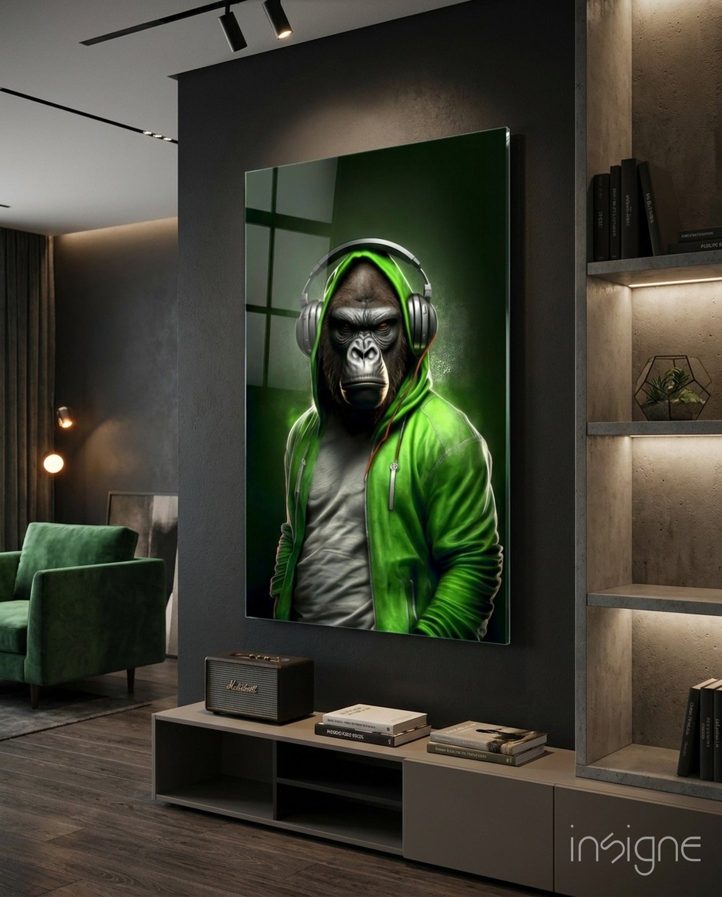 Animal Vogue Glass Wall Art|| Designer's Collection