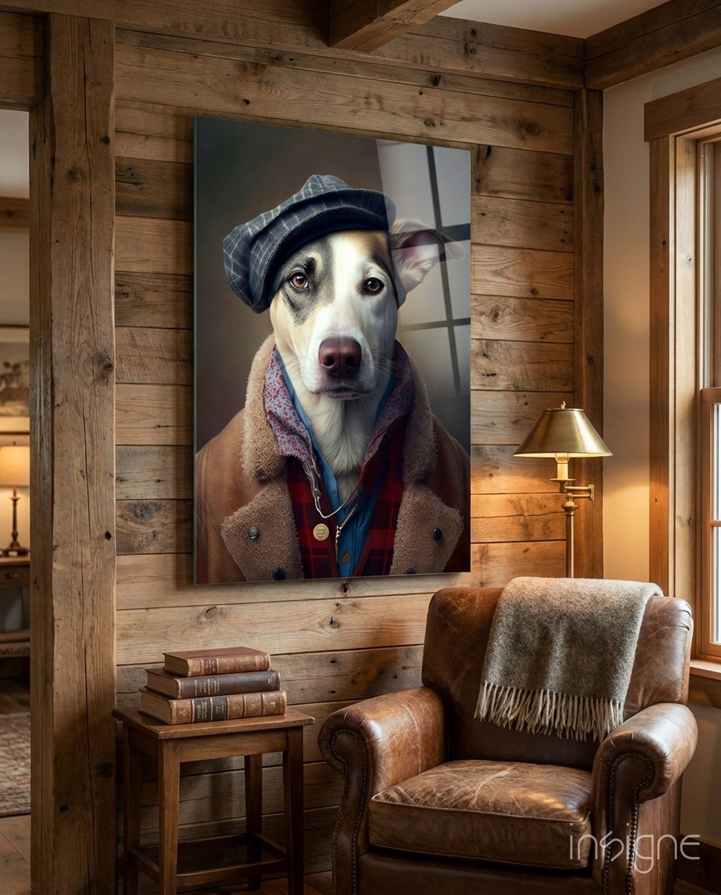 Dog Vogue Glass Wall Art|| Designer's Collection