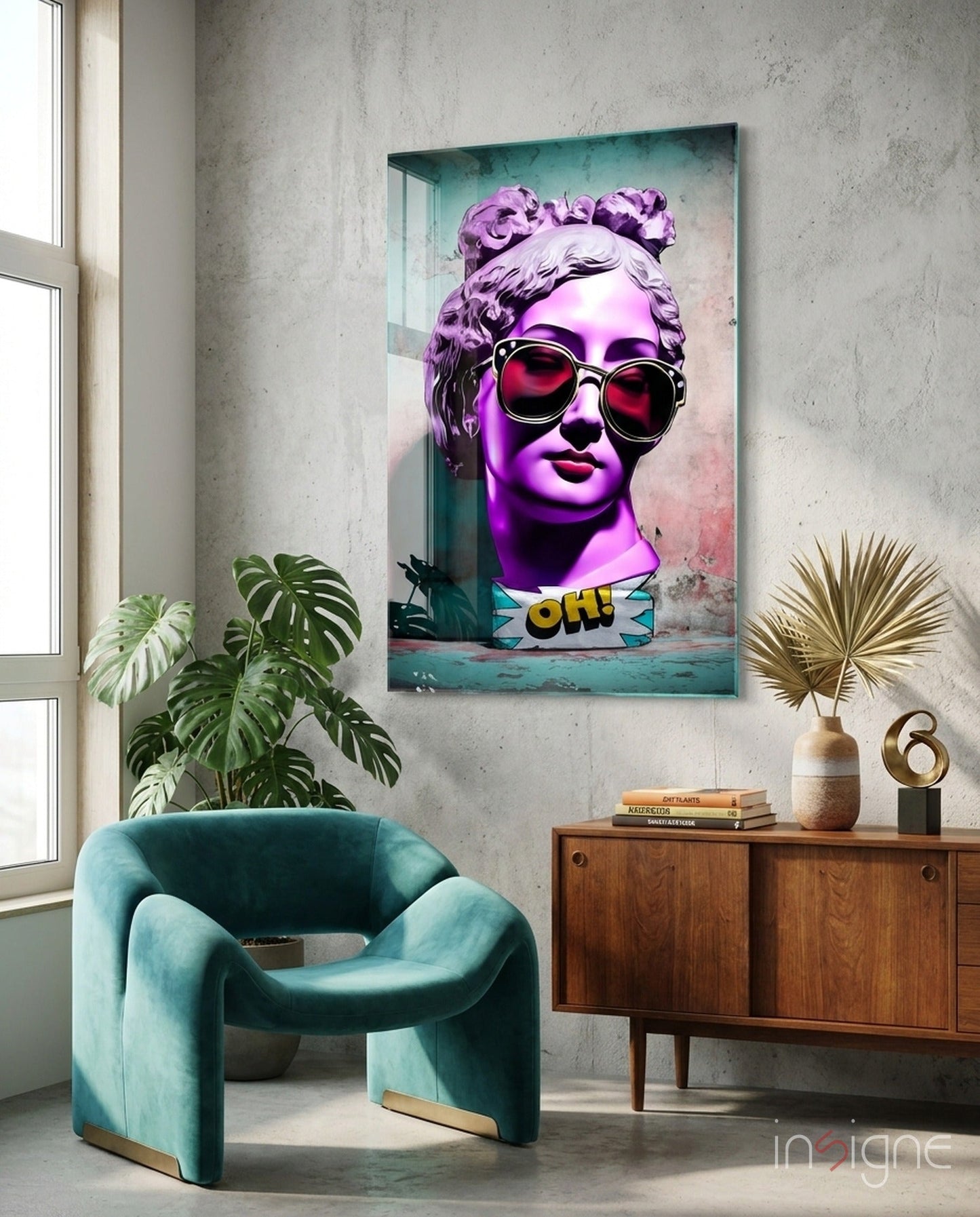 Oh! Glass Wall Art || Designer Collection