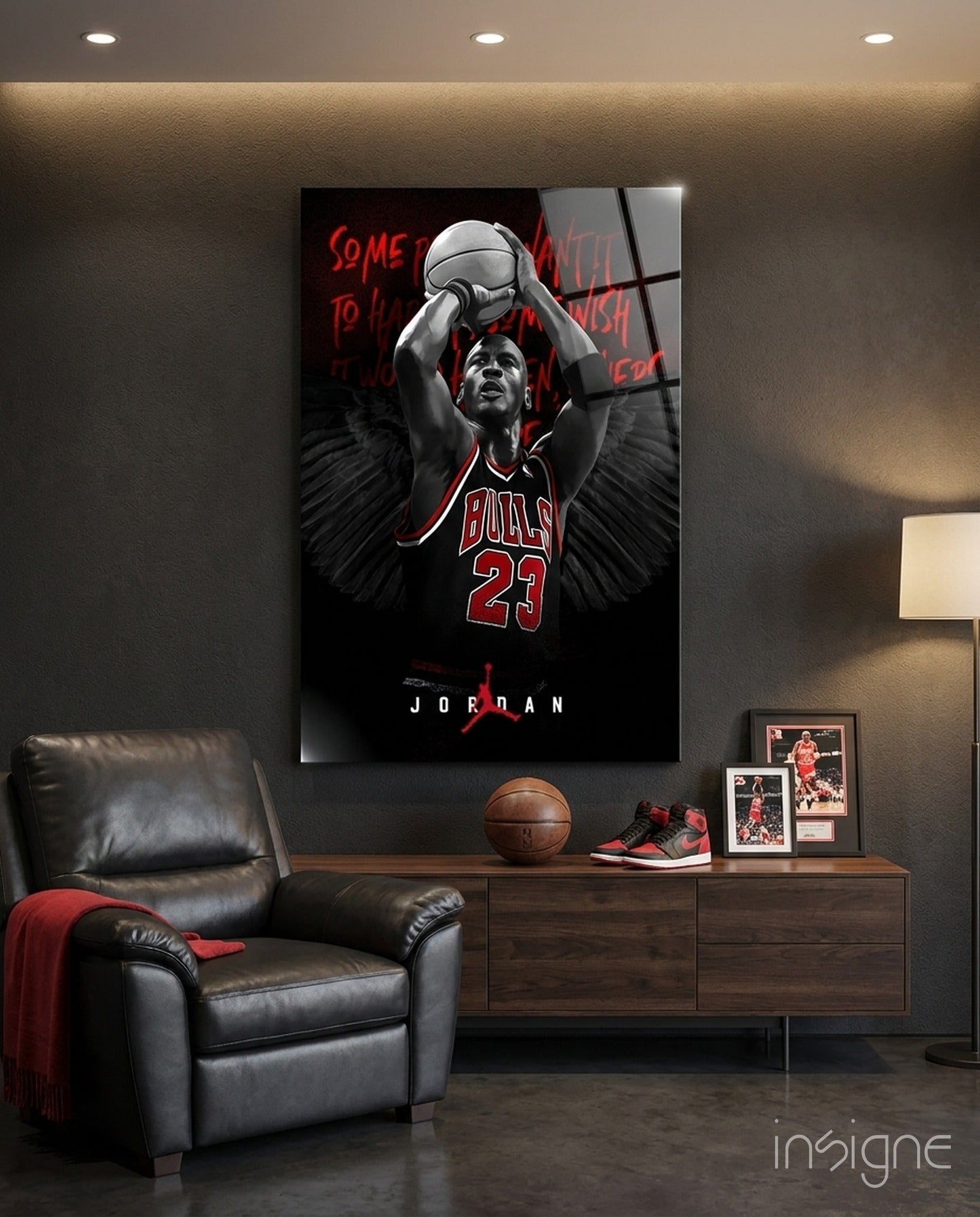 Jordan Glass Wall Art || Designer Collection